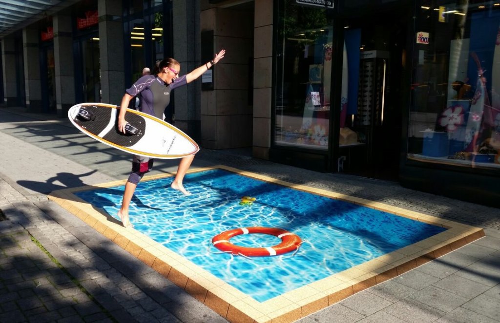 3D Swimmingpool Printed Floorminder