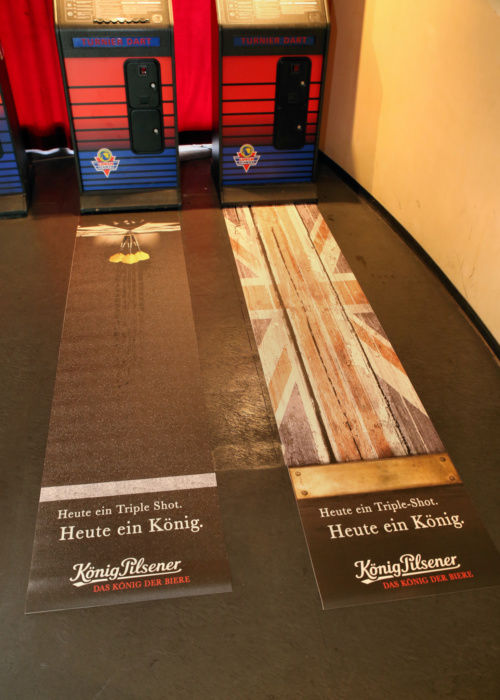 Dartmatte mit Logo vinyl
