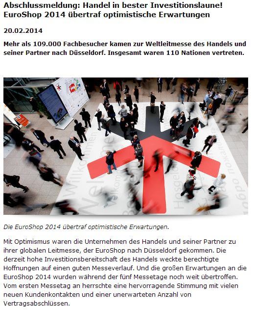EuroShop Abschlussmeldung