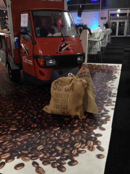 Kaffeewagen Teppich bedrucken