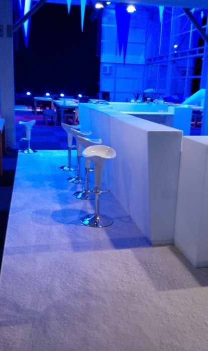 PVC Eventteppich Eventmarketing Schnee