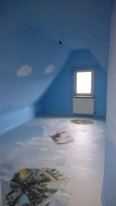 Wolkenzimmer mit Fotoboden