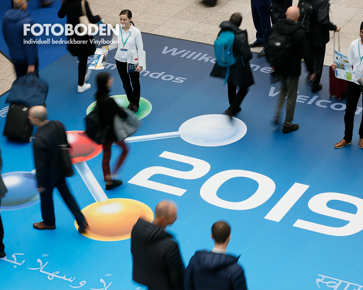 Messeboden K-messe Bodendruck